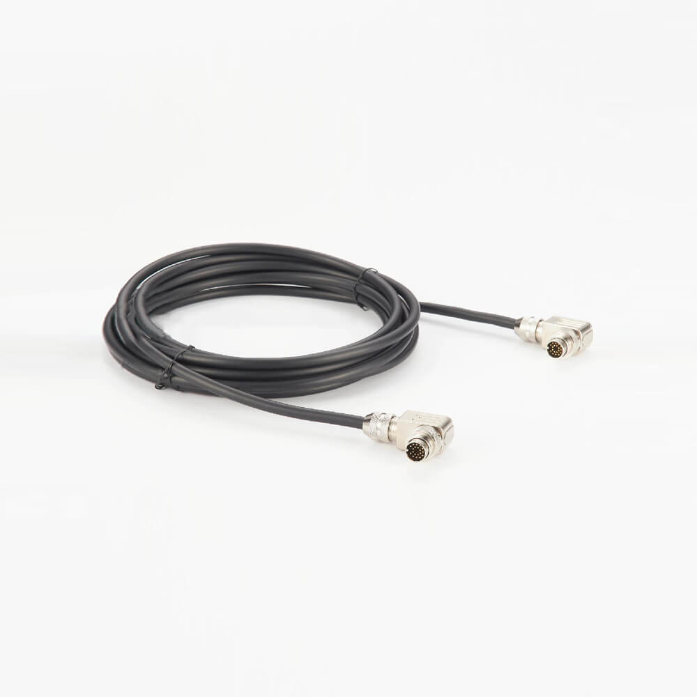 Elecbee Turck Wire Cable M16 Series 19 Pin Right Angle Male To Male 1M